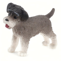 Realistic Dog Figurine Chihuahua Poodle Shih Tzu Maltese Pug Durable PVC Collect