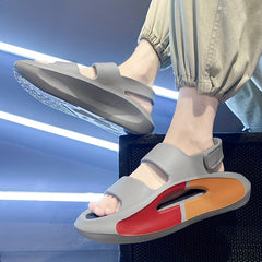 Men's Platform Sandals Non Slip Open Toe Shoes