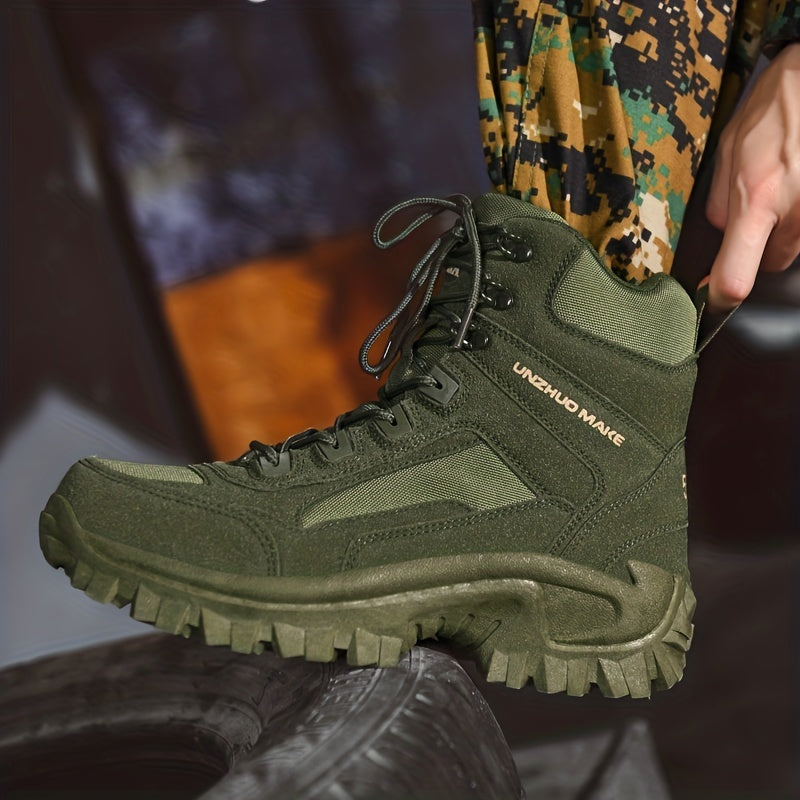 Men's Zipper Tactical Boots for Outdoor Adventure