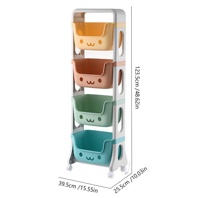 1pc Kids Toy Storage Rack High Appearance Level Room Decoration