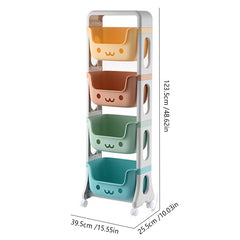 1pc Kids Toy Storage Rack High Appearance Level Room Decoration
