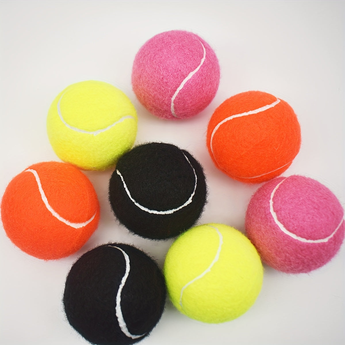 4pcs High Elastic Rubber Tennis Balls for Beginners Practicing Outdoor Sports