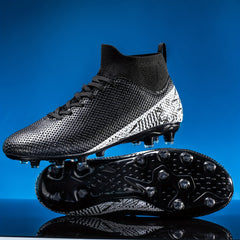 Boy's High Top Non Slip Football Cleats with Spikes