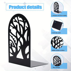 10pcs Tree Pattern Book Stands Metal Book Stand