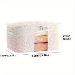Transparent Wardrobe Organizer Flowers Foldable Storage Box