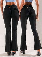 2pcs Flared Yoga Pants High Stretch Activewear