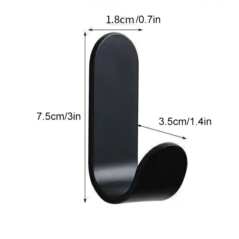 Metal Hooks Coat Bathroom Door Hooks Wall-mounted Adhesive