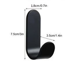 Metal Hooks Coat Bathroom Door Hooks Wall-mounted Adhesive