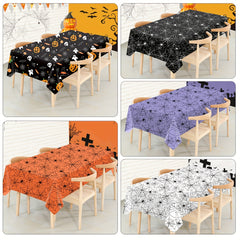 Halloween Party Tablecloth Spider Web Pumpkin Small Ghost
