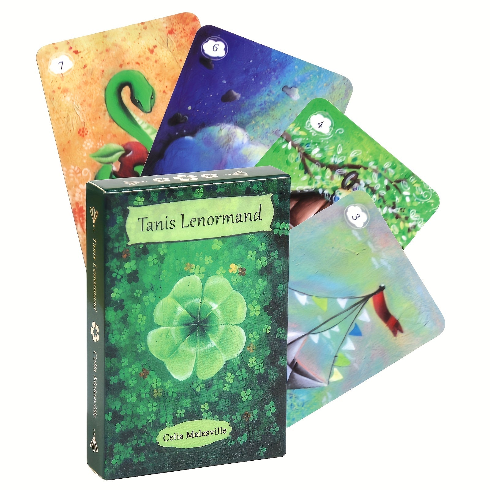 Tanis Lenormand Tarot Cards with QRCode Guidebook