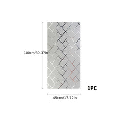 Geometric Pattern Glass Privacy Film for Home Decor