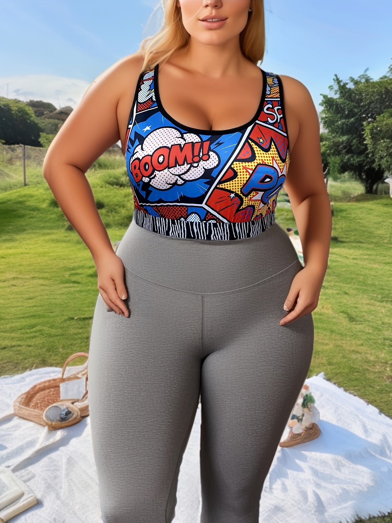 Women's Graphic Print Sports Tank Top