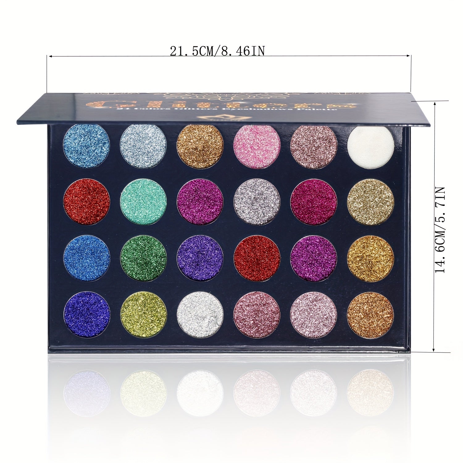 24 Shade Eyeshadow Palette Pressed Glitter Ultra Shimmer Long Lasting