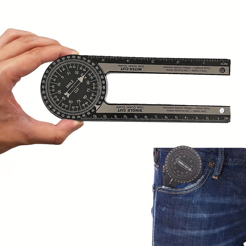 Precision Miter Angle Finder Protractor for Carpenter Plumber