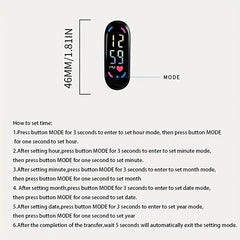 LED Electronic Watch Students Sports Bracelet Watch