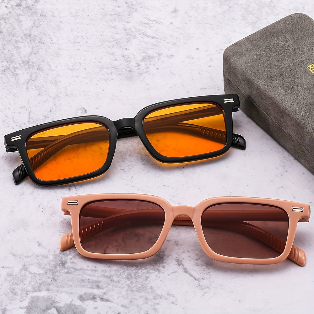 Rectangle Sunglasses Retro Candy UV400 Sun Shades Beach Travel