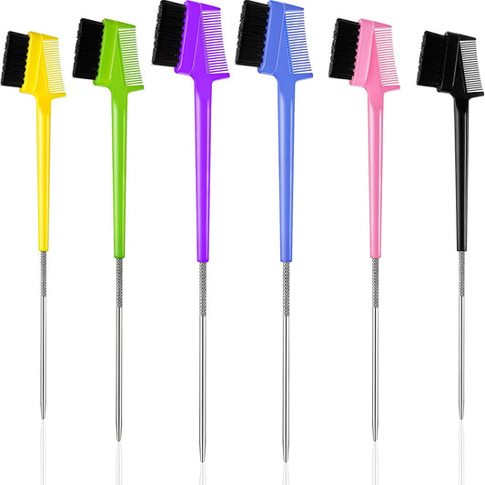 6pcs Eyebrow Brush Set for Groomed Brows & Lashes Random Colors