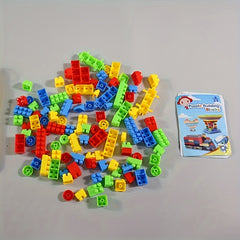 100pcs Puzzle Blocks for Creativity & Motor Skills
