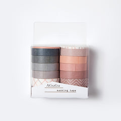 10pcs Vintage Washi Tape Set for DIY Crafts and Arts
