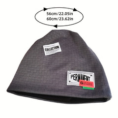 Geometric Embossed Unisex Beanie Hip Hop Slouchy Hat