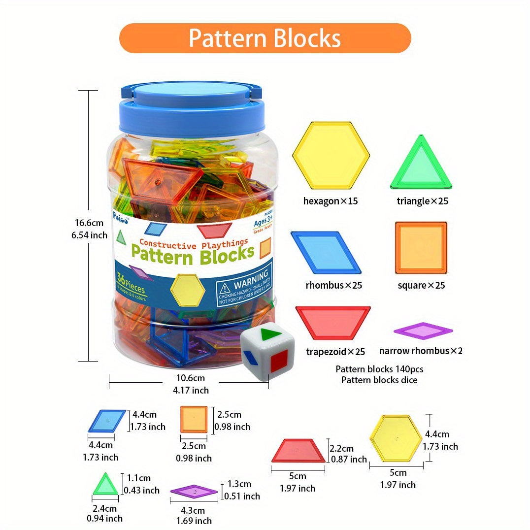 GAIKER Portable Teaching Aids Set Large Colorful Alphabet Numbers Shapes