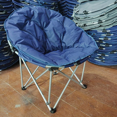 Folding Camping Chair Steel Pipe Moon Chair Portable Beach Chair