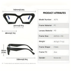 Cat's Eye Anti Light Reading Glasses for Men