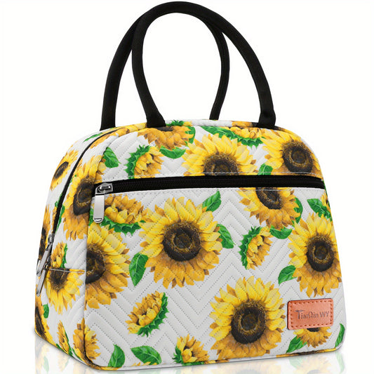 Sunflower Insulated Lunch Bag for Work School Picnic