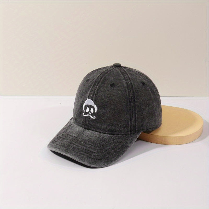 Little Old Man Embroidery Baseball Cap Sun Hat for Men and Women