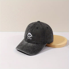 Little Old Man Embroidery Baseball Cap Sun Hat for Men and Women