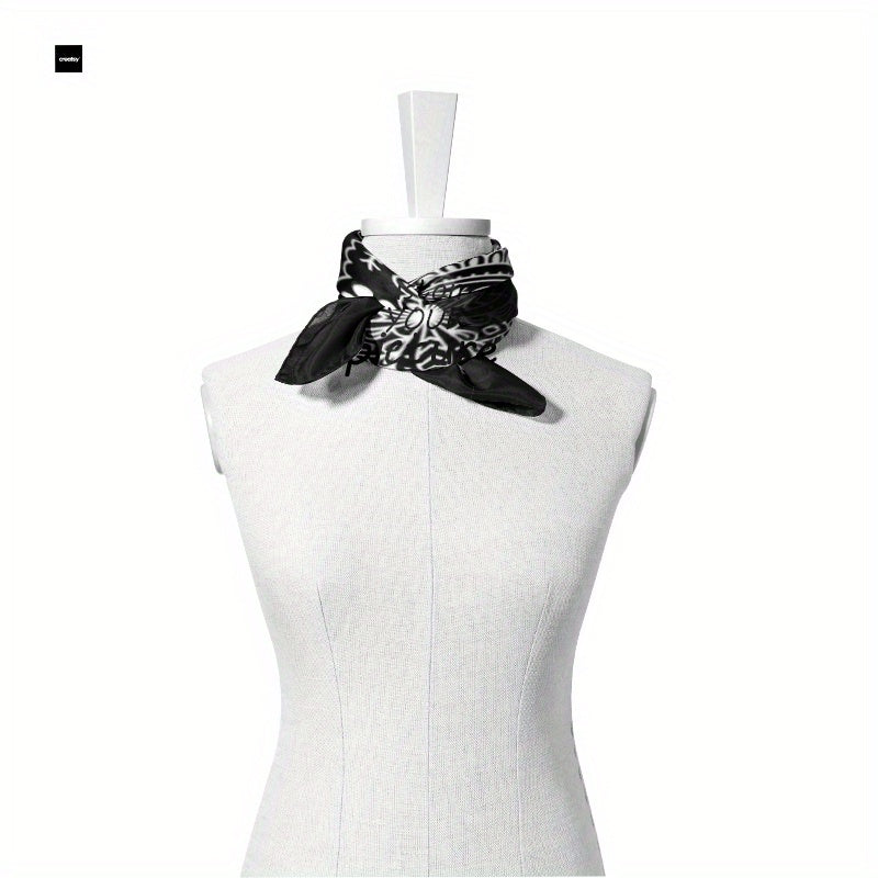 Personalized Square Scarf with Your Photo Logo Soft Polyester