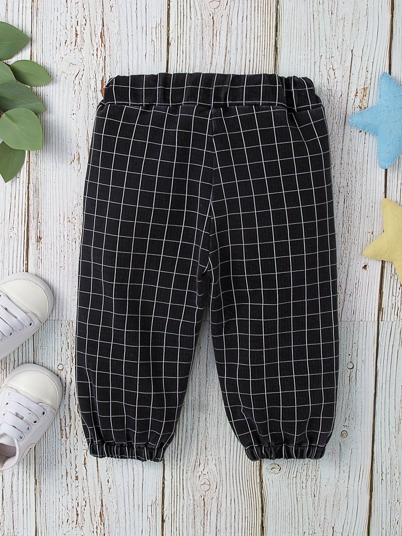 Plaid Joggers Pants Baby Girls Trousers