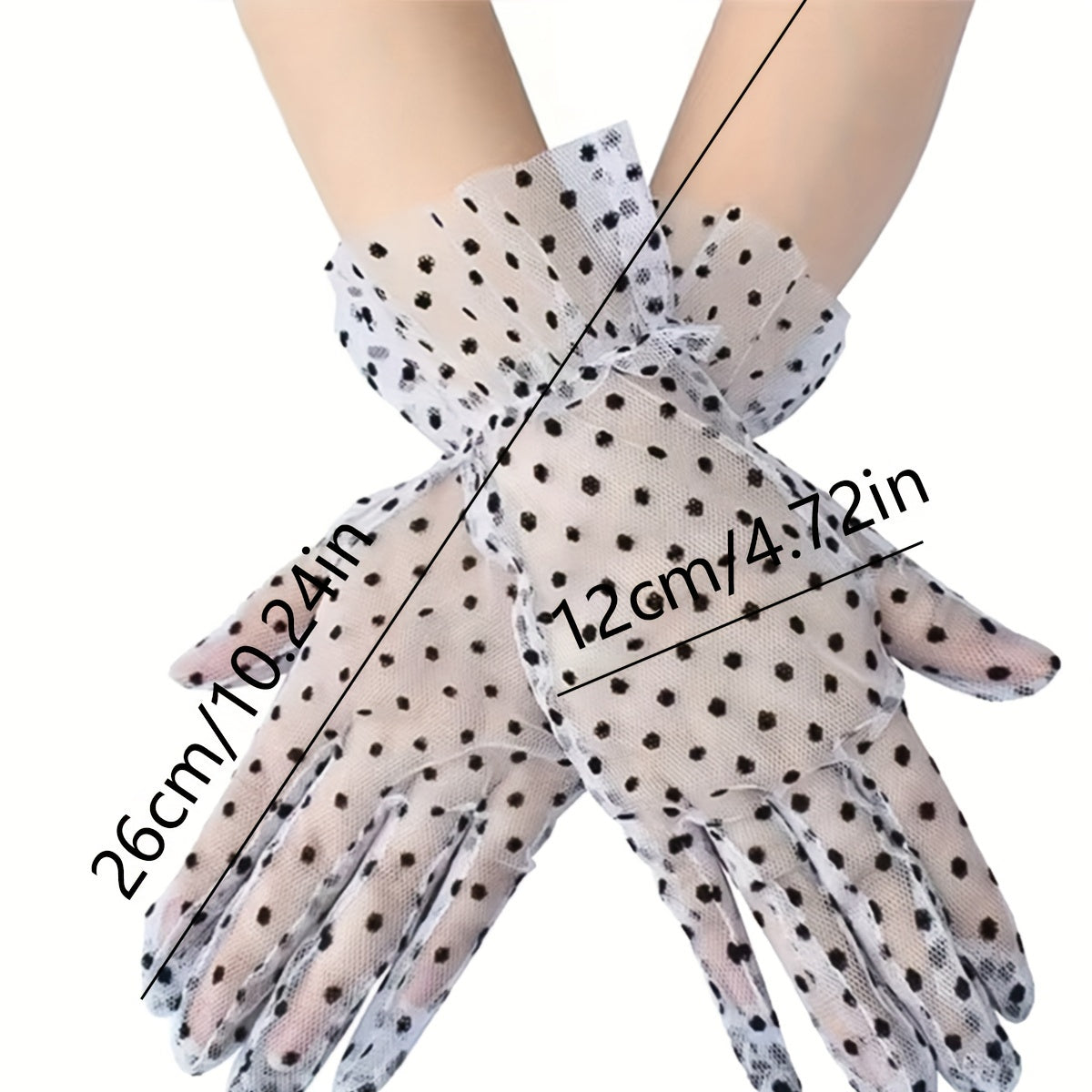 D EXCEED 1 Pair Ladies Lace Gloves Short Summer Floral Wedding Tea Gloves