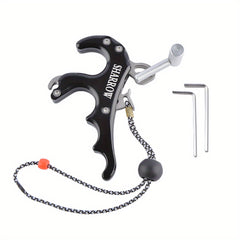 Adjustable 4 Finger Bow Release Aid with Caliper and Thumb Triggers