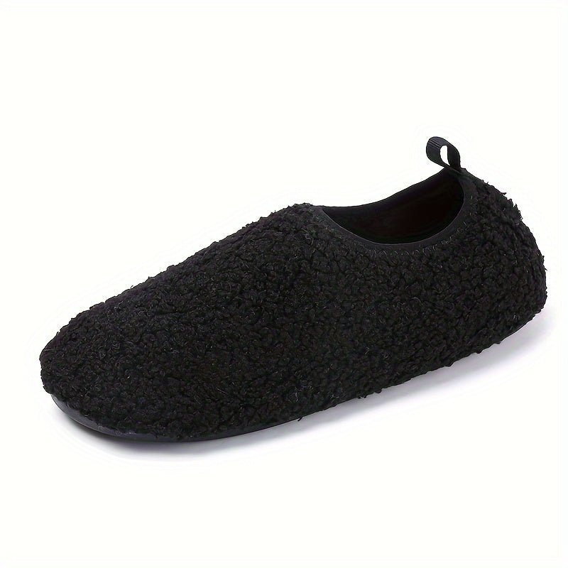 Women's Soft Slip-on Non-slip Walking Shoes Outdoor Flat Warm Shoes