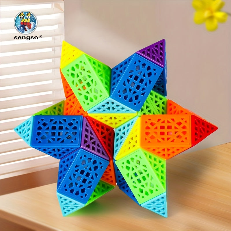Educational Snake Cube Toy SENGSO 24 Segment Fidget Snake Cube Puzzle Toy