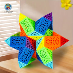 Educational Snake Cube Toy SENGSO 24 Segment Fidget Snake Cube Puzzle Toy