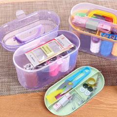 46pc Portable Sewing Kit with Case, Multifunctional Needle and Thread Set