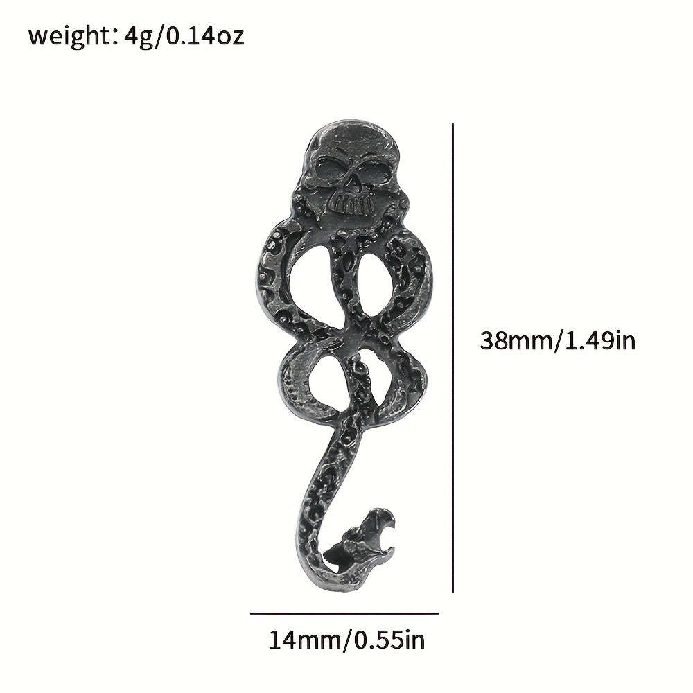 Wizard Lapel Pin Vintage Gothic Accessory for Clothes and Bags