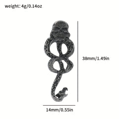Wizard Lapel Pin Vintage Gothic Accessory for Clothes and Bags