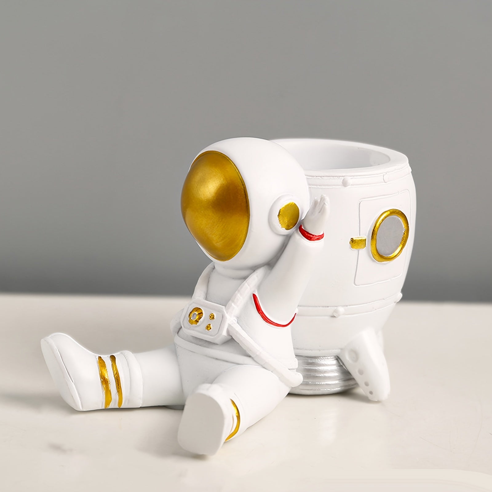 Astronaut Decor Pen Holder for Kids' Room