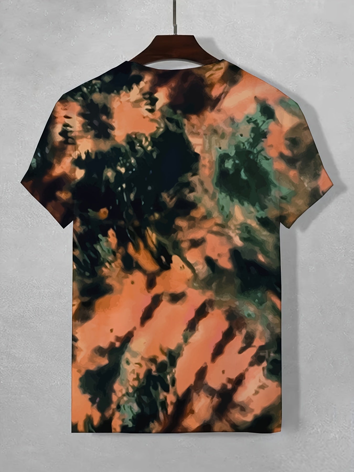 Men's Tie Dye Stretch Tee Shirt for Summer
