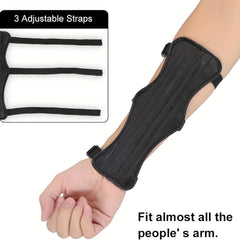 Thickened Arm Guard PU Archery Arm Strap for Traditional Bow Long Bow