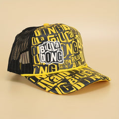 Hip Hop Graffiti Couple Trucker Hat Y2K Letter Printed Baseball Cap