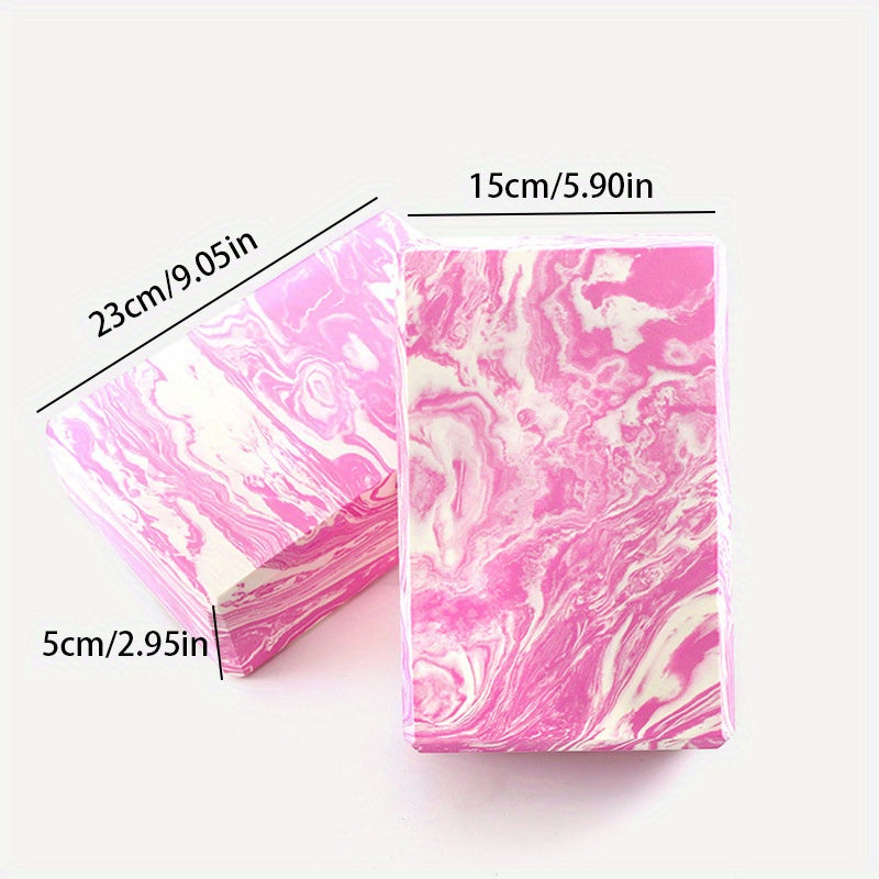 2pcs Non Slip Yoga Foam Bricks Lightweight Exercise Pilates Fitness Training