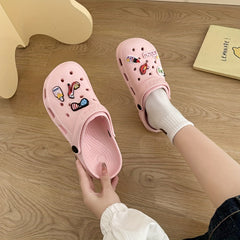 Women's Cartoon Decor Clogs Non Slip Slide Sandals
