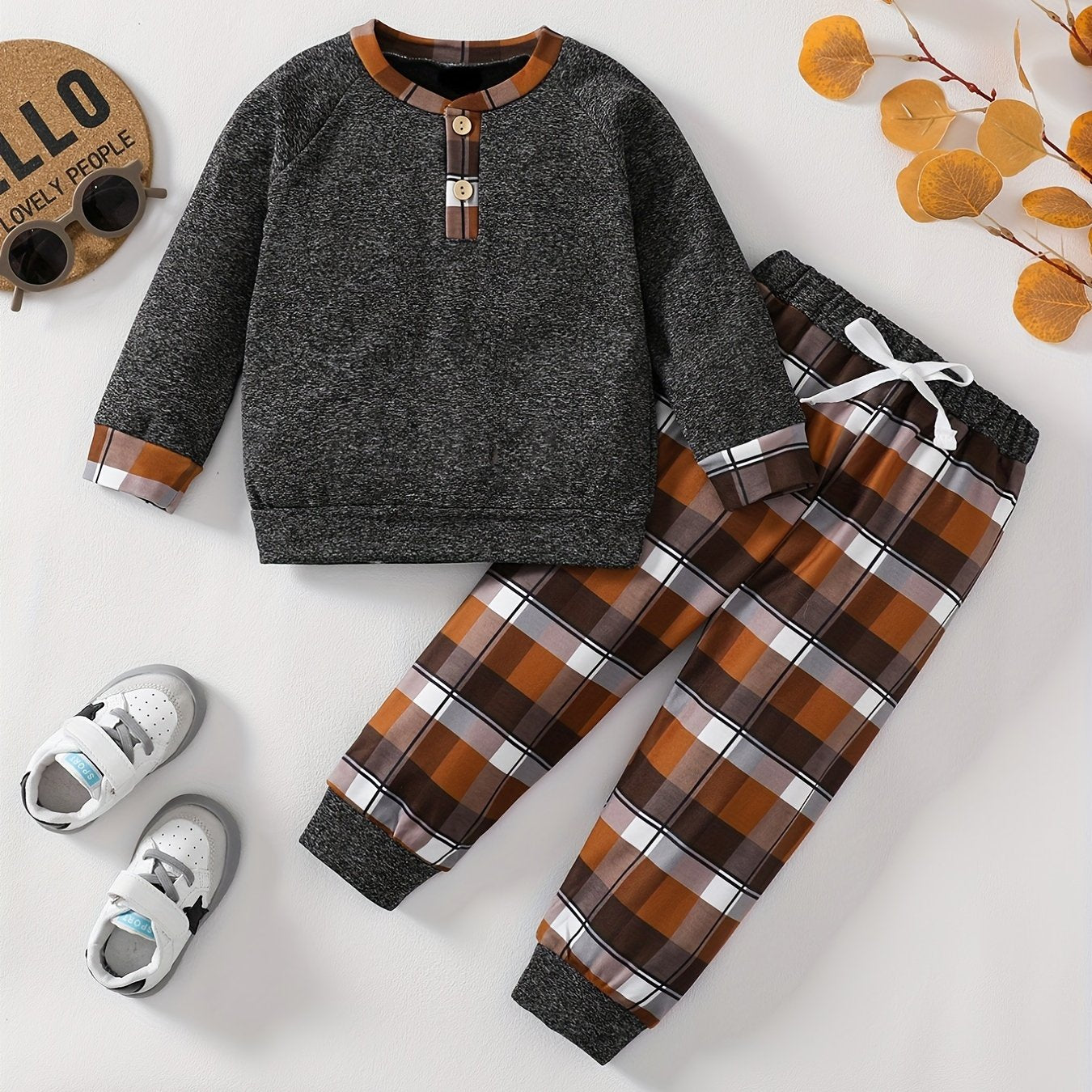 Boys Pullover Sweatshirt & Jogger Pants Set