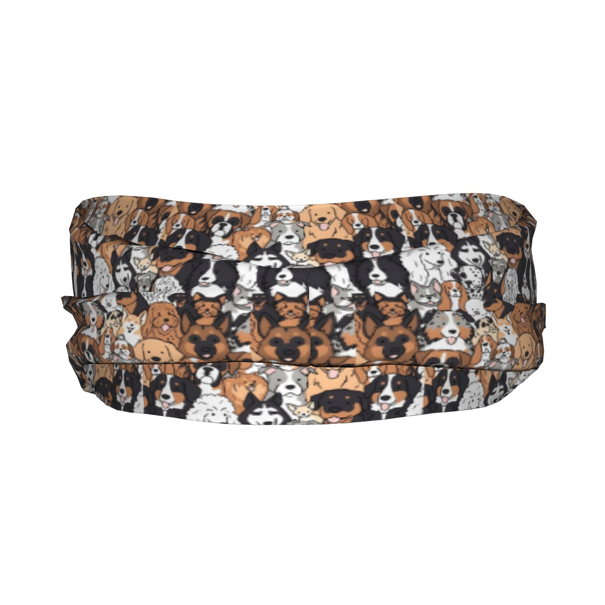 Unisex Dog Print Sports Headband Sweat Wicking Stretchy Polyester