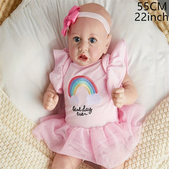 55 88 Cm Reborn Doll Gel Body Doll Birthday Christmas