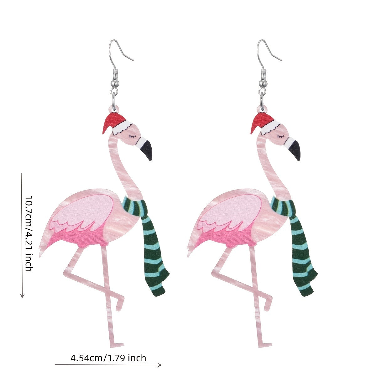 Christmas Hat Scarf Animal Earrings Festive Party Decoration